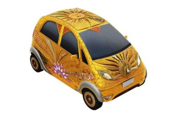 Luksusowy, złoty Tata Nano