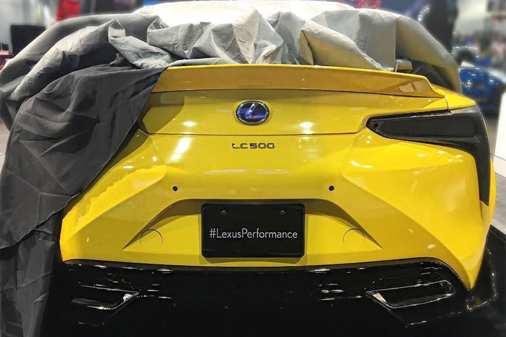 lexus lc yellow sema 2016