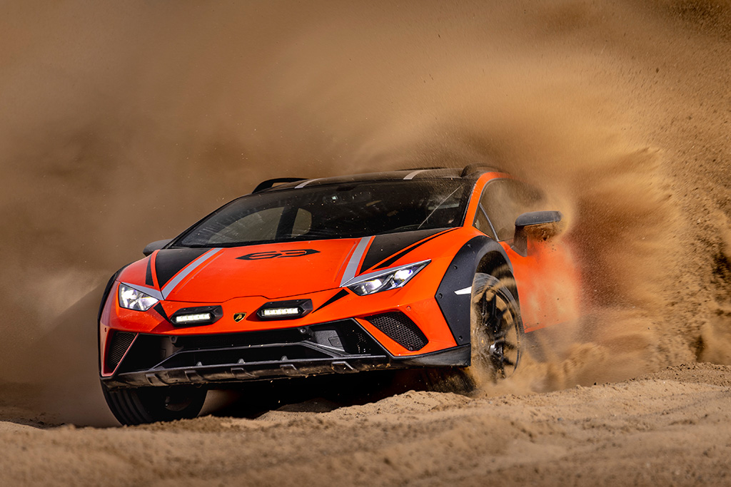 Lamborghini Huracan Sterrato California Drifting Autoblog