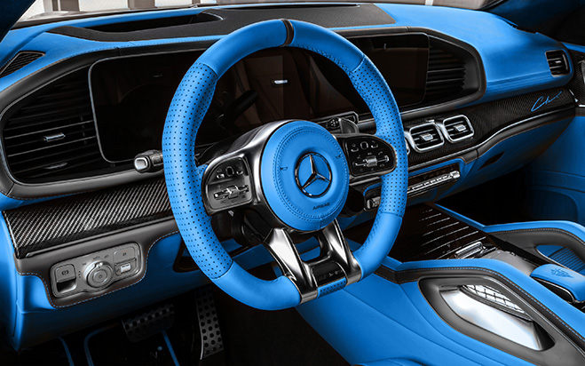 Mercedes Benz GLE Coupe Racing Blue Carlex Design 1