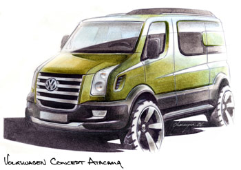 Samochd studyjny Volkswagena - Crafter Atacama 1