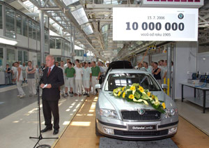 Koncern Skoda wyprodukowa ju 10 mln samochodw 1