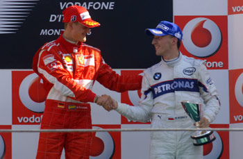 GP Woch - Robert Kubica na podium 1