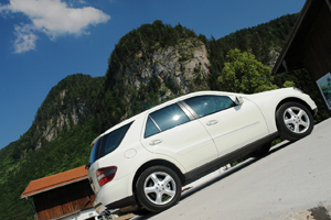 SUV-y Mercedesa w austriackim Kitzbuchel 4