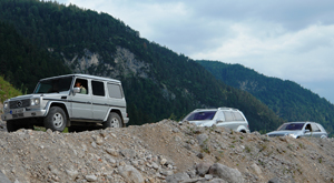 SUV-y Mercedesa w austriackim Kitzbuchel 6