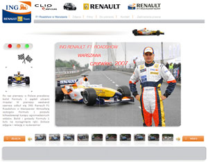 ING Renault F1 Roadshow w internecie 1