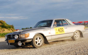 Mercedes 450 SLC z 1973 r. na Rajdzie Polski 1