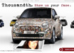 Fiat 500 z Twoim zdjciem na masce!