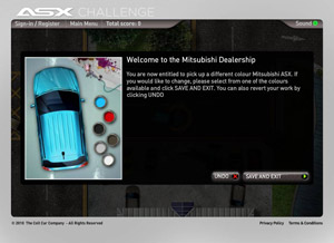 Gra komputerowa Mitsubishi - ASX Challenge 1