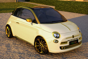 Fiat 500C w zocie i diamentach 1