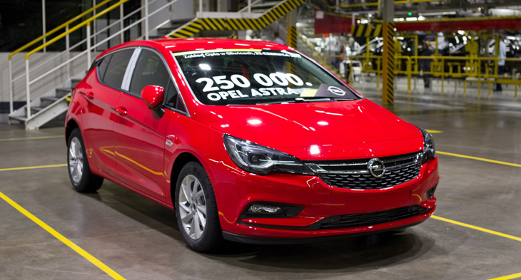 250 000 Opel Astra