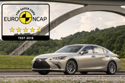 Nowy Lexus ES jednym z najbezpieczniejszych aut w historii testw Euro NCAP