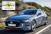 Nowa Mazda3 otrzymuje 5 gwiazdek Euro NCAP