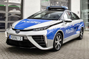 Toyota Mirai na patrolu w Berlinie