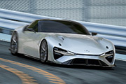 Nowe zdjcia elektrycznego samochodu sportowego Lexusa