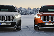 Nowe BMW X1 i nowe BMW iX1 na zimowych drogach