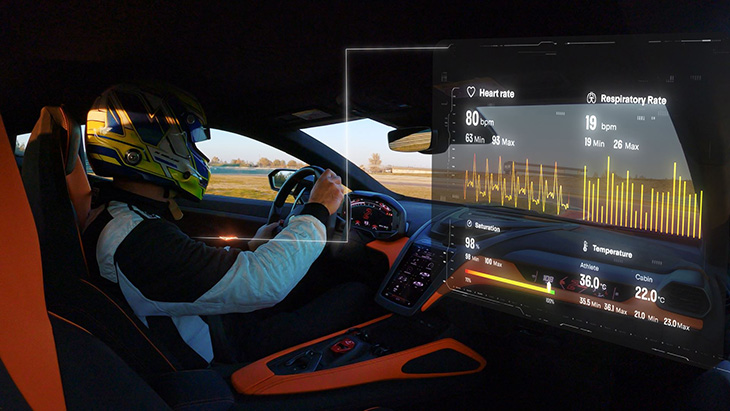 CES 2024 Lamborghini Telemetry X