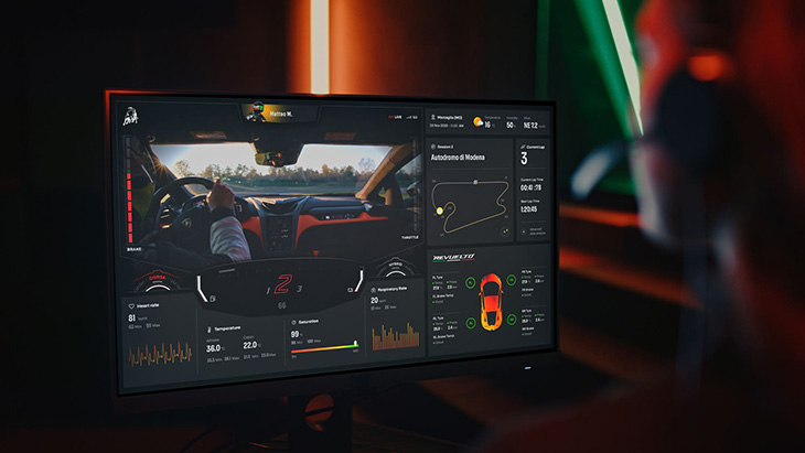 CES 2024 Lamborghini Telemetry X