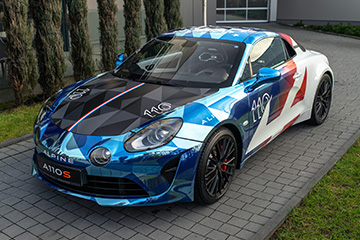 Alpine A110 w unikalnych barwach US Racing 2023