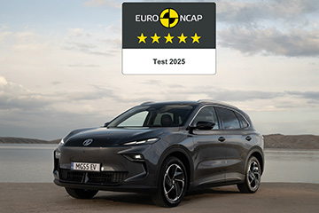 MGS5 EV otrzymał wysoki wynik 5 gwiazdek Euro NCAP