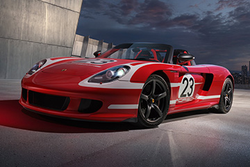 Porsche Carrera GT w barwach Salzburg Design